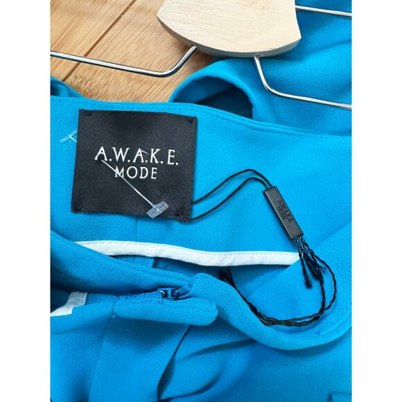 NWOT A.W.A.K.E. MODE AWAKE MODE Cut-Out Pleated Straight-Leg Pants 38 - Picture 10 of 11